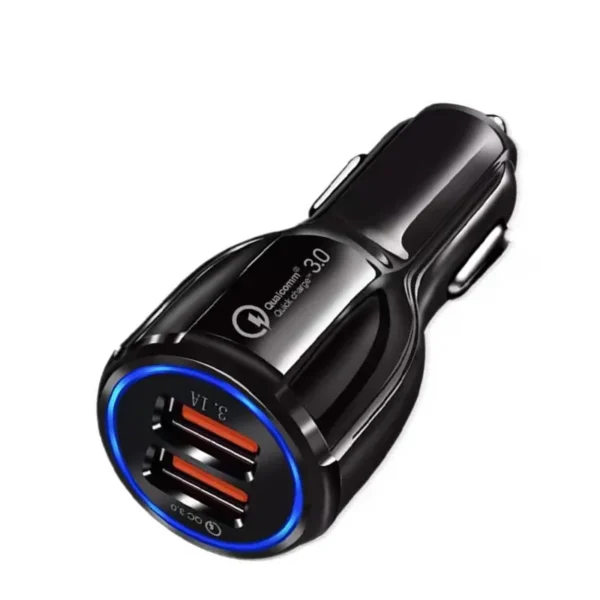 3 em 1 USB C Car Charger 55w USB + Tipo C PD20w Adaptador de carregador de carro rápido para iPhone 15 Samsung Huawei carregador de telefone